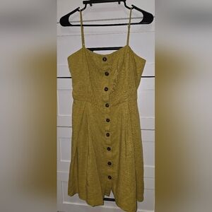 J.O.A. Mustard Yellow Dress, Large